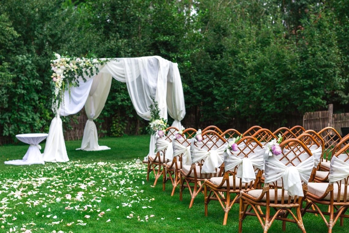 Outdoor Catholic Wedding